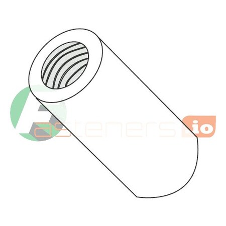 Newport Fasteners Round Standoffs, 1/4"-20 Thrd Sz, 3/4 in Bd L, Nylon Plain, 1/4 in OD, 1000 PK 501214RFN